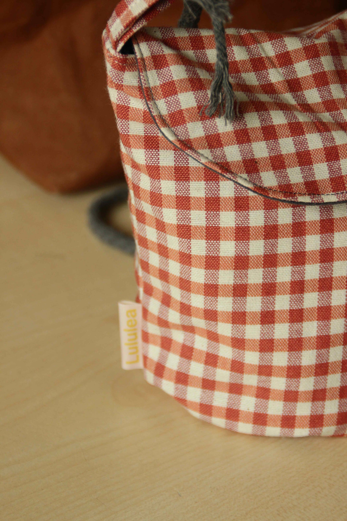 Schultertasche mit Rotes Karo